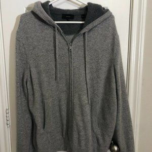 VINCE Men's Cashmere full zip hoodie